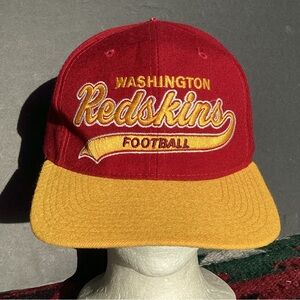Vintage Starter Washington Redskins Commanders script SnapBack Hat 100% wool